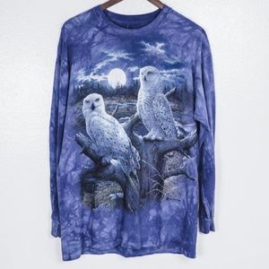 Vintage 1999 blue tie-dye long sleeve T-shirt